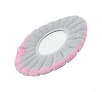 Housse chauffante pour siège de toilette avec poignée - Tissu acrylique lavable et extensible - Convient aux sièges ovales et allongés - Plusieurs couleurs - 30 x 30 cm - Doux et isolant - Accessoire