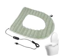 Housse chauffante pour siège de toilette - Chauffe-siège en peluche lapin alimenté par USB pour l'hiver | Chauffage rapide et température constante lavable | Chauffage de salle de bain en flanelle