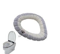 Housse chauffante pour siège de toilette | Tissu lavable plus épais Accessoires de salle de bain | Coussin chauffant pour siège de toilette - Pour intérieur, hôtel, toilettes, ménage