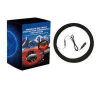 Housse chauffante pour Steerng - Cordles 12 V en cuir PU, poignée d'hiver automobile, accessoire de voiture et camion, outil de conduite par temps froid, protection de poignée chaude | Roue parfaite