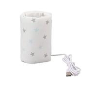 Housse chauffante USB pour biberon - Housse isolante pour chauffe-lait - Manchon chauffant pour biberon - Garde la chaleur du lait - Pour l'intérieur, l'extérieur, les voyages, Étoile, Refer to