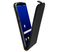 Housse Clapet Vertical Cuir Samsung Galaxy S8 Plus - Protection intégrale noir