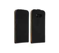 Housse Clapet Vertical Cuir Samsung Galaxy S8 Plus - Protection intégrale noir