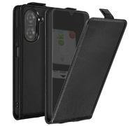 Housse Clapet Vertical pour Xiaomi Redmi A5 Porte-carte Noir