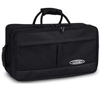 Housse Classic Cantabile TRB-2 pour 2 Trompettes, Étui léger, Poids plume | Pour 2 trompettes jazz, Stabilité extrême, Tissu extérieur déchirure-résistant et imperméable, Bandoulière amovible, 9 kg