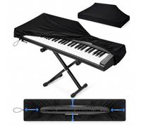 Housse Clavier 61 Touches pour Korg EK-50 2018-2023 2024 2025 2026+ | Bord élastique | Fermeture Cordon | Protection Des Touches | Anti-Saleté | Poils D’animaux | Ajustement Facile