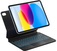 Housse Clavier Magnétique Pour Ipad 10E Génération 10,9 Pouces/11E Génération 2025 A16 11 Pouces : Support Flottant,Rétroéclairage 7 Couleurs Et Trackpad,Kb09119-10