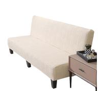 Housse Clic Clac 2/3/4 Places Extensible Housse De Canapé Sans Accoudoirs Universel Imprimé Housse Canapé Sans Bras Couverture De Canapé -lit Pliante Élastique Gris,Sans Housse De Coussin(E,155-185cm)