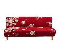Housse clic clac 2 Places Housse de canapé sans accoudoirs Extensible imprimé Housse canapé sans Bras Housse de canapé-lit Pliante élastique