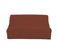 Housse clic-clac en coton PANAMA brique