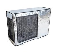 Housse Climatiseur Extérieur,cache Clim en Feuille D'aluminium Épaisse Avec Grille d'aération pour Unités de Climatisation Extérieures(80x55x30cm/31x21x12in)