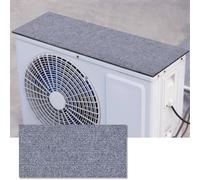 Housse Climatiseur Extérieur, Cache Climatiseur Exterieur Projections d'eau et au Bruit avec Dessus Auto Adhésif pour de Multiples Usages(GrayA,100x30cm/39x12in)