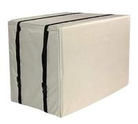 Housse Climatiseur Extérieur, Cache Pompe a Chaleur, Conception a Couverture Intégrale, Tissu Oxford 420D, Imperméable et Coupe Vent(Beige,53x40x40CM/21x16x16IN)