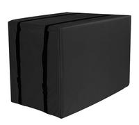 Housse Climatiseur Extérieur, Cache Pompe a Chaleur, Conception a Couverture Intégrale, Tissu Oxford 420D, Imperméable et Coupe Vent(Black,43x34x32CM/17x13x12IN)