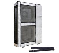 Housse Climatiseur Extérieur, Housse Climatiseur Extérieur Poussière, Housse Hivernage Pompe a Chaleur, Respirantes et Isolantes Thermiques, Résistantes a la Pluie et a la Neige(135x95x36cm/53x37x14in