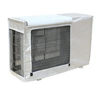 Housse Climatiseur Extérieur, Housse Pompe a Chaleur en Tissu Oxford 600D, Imperméable et Anti-Poussière, Protection Solaire, pour Unités Extérieures, Utilisation en Toutes Saisons(White,94x68x36 cm)