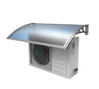 Housse Climatiseur Extérieur Métallique, Cache Climatiseur Exterieur, Coupe Vent et Résistante au Vent, pour les Cours, Balcons(80x125cm/31x49in)