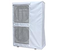 Housse Climatiseur Mobile Central, Protection Climatiseur Exterieur en Tissu Oxford Épais 600D pour l'Unité Extérieure, Conception à Rabat pour Une Couverture Complète(Gray,92x35x125cm/36x14x49in)