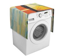 Housse colorée pour machine à laver avec poches de rangement pour lave-linge et sèche-linge, 137,9 x 52,1 cm, tapis de protection pour réfrigérateur, cuisine, décoration d'intérieur