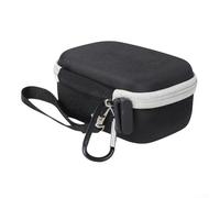 Housse compacte en EVA pour haut-parleur JBL GO5 fabriquée avec un matériau de coque résistant et un intérieur profilé pour un ajustement stable (noir et gris)