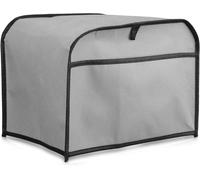 Housse Compatible Avec Grille-Pain 4 Tranches - Housse De Protection Intégrale 19 X 20,3 X 39,5 Cm Pour Grille-Pain - Gris Foncé
