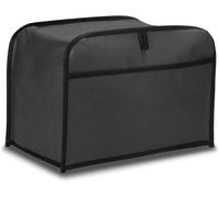 Housse Compatible Avec Grille-Pain 4 Tranches - Housse De Protection Intégrale 19 X 20,3 X 39,5 Cm Pour Grille-Pain - Gris Foncé
