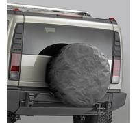 Carpoint Housse pour roue de secours Universelle 4x4 Noir Coton et P.U. 15/16 pouces