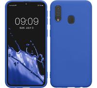 Housse Compatible Avec Samsung Galaxy A40 Coque - Housse De Téléphone Protection Souple En Silicone - Bleu Baltique[Car785356]