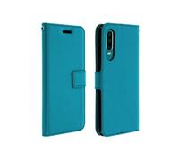 Housse Compatible Huawei P30 Etui Compatible Folio Portefeuille Fonction Support Vidéo - bleu