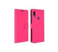 Housse Compatible Xiaomi Redmi Note 7 Etui Compatible folio Portefeuille Fonction Support Vidéo rose