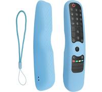Housse Coque Compatible avec LG Télécommande AN-MR21GA AN-MR21GC AN-MR22GA AN-MR22GN MR23GA MR24GA Smart TV, Etui Protection en Silicone pour LG Magic Remote 2021/2022/2023/2024 Bleu Lumineux
