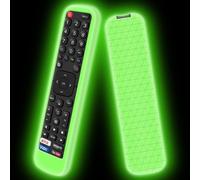 Housse Coque En Silicone Compatible Avec Hisense Télécommande En2X27Hs En2Bi27H En2Bo27H En2A27 Control, Antidérapant Étui De Protection Pour Hisense Tv Remote (Glow Green)