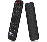 Housse Coque En Silicone Compatible Avec Hisense Télécommande En2X27Hs En2Bi27H En2Bo27H En2A27 Control, Antidérapant Étui De Protection Pour Hisense Tv Remote (Noir)