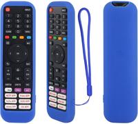 Housse Coque En Silicone Pour Hisense Télécommande, En2p30h En2j30h En2d30h En2b30h En2n30h, Etui De Protection Pour Hisense Télécommande, Antidérapage, Antisismique, Lavable (Bleu)