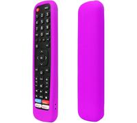 Housse Coque En Silicone Pour Hisense Télécommande,En2r30n En2k30p En2p30h En2j30h En2d30h,Etui De Protection Pour Hisense Télécommande,Antidérapage,Antisismique,Lavable (Violet)(Q298)