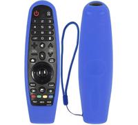 Housse Coque en Silicone pour LG Magic TV Télécommande, AN-MR19BA AN-MR18BA AN-MR600 MR650 AN-MR20GA AKB75855501, Etui de Protection pour LG Télécommande, Antidérapage, Antisismique, Lavable (Bleu)