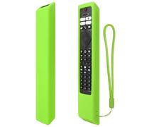 Housse Coque en Silicone pour Philips Ambilight TV Télécommande 43PUS7906/12 55OLED707/12 65OLED707/12, Etui de Protection pour Philips TV Télécommande Antidérapage, Antisismique, Lavable - Glow Green