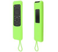 Housse Coque en Silicone pour Samsung 2023 Solaire TV Télécommande Vocale, Etui de Protection pour Samsung Télécommande BN59-01432A TM2360E, Antidérapage, Antisismique, Lavable (Vert Lumineux)
