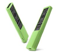 Housse Coque en Silicone pour Samsung Télécommande Vocale BN59-01300J BN59-01357B, YiBiChin Étui de Protection pour Samsung Cellules Solaires Télécommande Antidérapant Antichoc Lavable (Vert Lumineux)