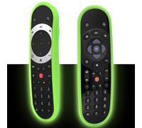Housse Coque en Silicone pour Sky Q Touch Et Non-Touch TV Télécommande, Antidérapage, Antisismique, Lavable, Etui de Protection pour Sky Q Télécommande (Glow Green)