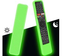 Housse Coque en Silicone pour Télécommande Sony RMF-TX500E RMF-TX600E RMF-TX611E RMF-TX520E, Étui de Protection pour Télécommande Vocale Sony Control (Glow Green)