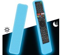 Housse Coque en Silicone pour Télécommande Sony RMF-TX500E RMF-TX600E RMF-TX611E RMF-TX520E, Étui de Protection pour Télécommande Vocale Sony Control (Glow Blue)