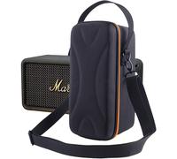 Housse Coque Étui Pour Marshall Middleton Haut-Parleur Bluetooth Portable Sans Fil,Middleton Housse De Transport Eva Rigide Sac À Bandoulière W/Poche En Maille Supplémentaire (Noir+Orange)