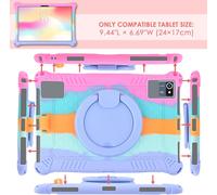 Housse Coque Etui Universel Pour Tablette 10-10,1 Pouces Etui Protection Pour Ziovo/Wqplo/Ouzrs/Oangcc/Simplori/Pixpeak/Yestel/Foruser/Tpz/Freeski/Xcx/Doogee/Fancyfish/Blackview/Lville