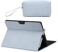Housse Coque Pour Surface Pro 11 2024, Surface Pro 10 2024, Surface Pro 9 2022, Folio Stand Avec Porte Stylet, Vue D'Angle Multiples, Compatible Avec Le Clavier Type Cover, Bleu Pâ[COQ5184646]