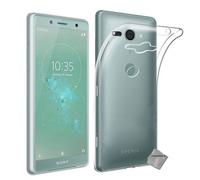 Housse Coque Silicone Gel Fine Sony Xperia Xz2 Compact + Verre Trempe Transparent Tpu