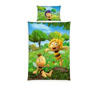Housse Couette Bébé & Taie Biene Maja 100 x 135 cm 100% Coton Renforcé