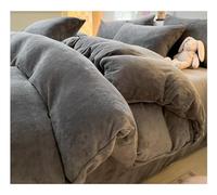 Housse Couette Ensemble de housse de couette en flanelle polaire, drap plat chaud et solide, ensemble de literie épais for la maison, en velours doux et en peluche, for l'hiver(Light pink,220x240cm 1p