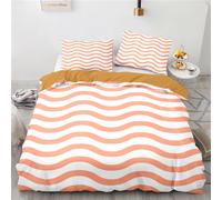 Housse Couette X Doux Confortable Parures De Lit Microfibre Housse De Couette Personnes Ondulation X Cm + X Taies D'oreiller Xcm