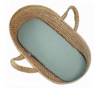 Sevira Kids - Drap Housse couffin Ovale en Gaze de Coton, Jeanne - 70 x 30 cm Made in France